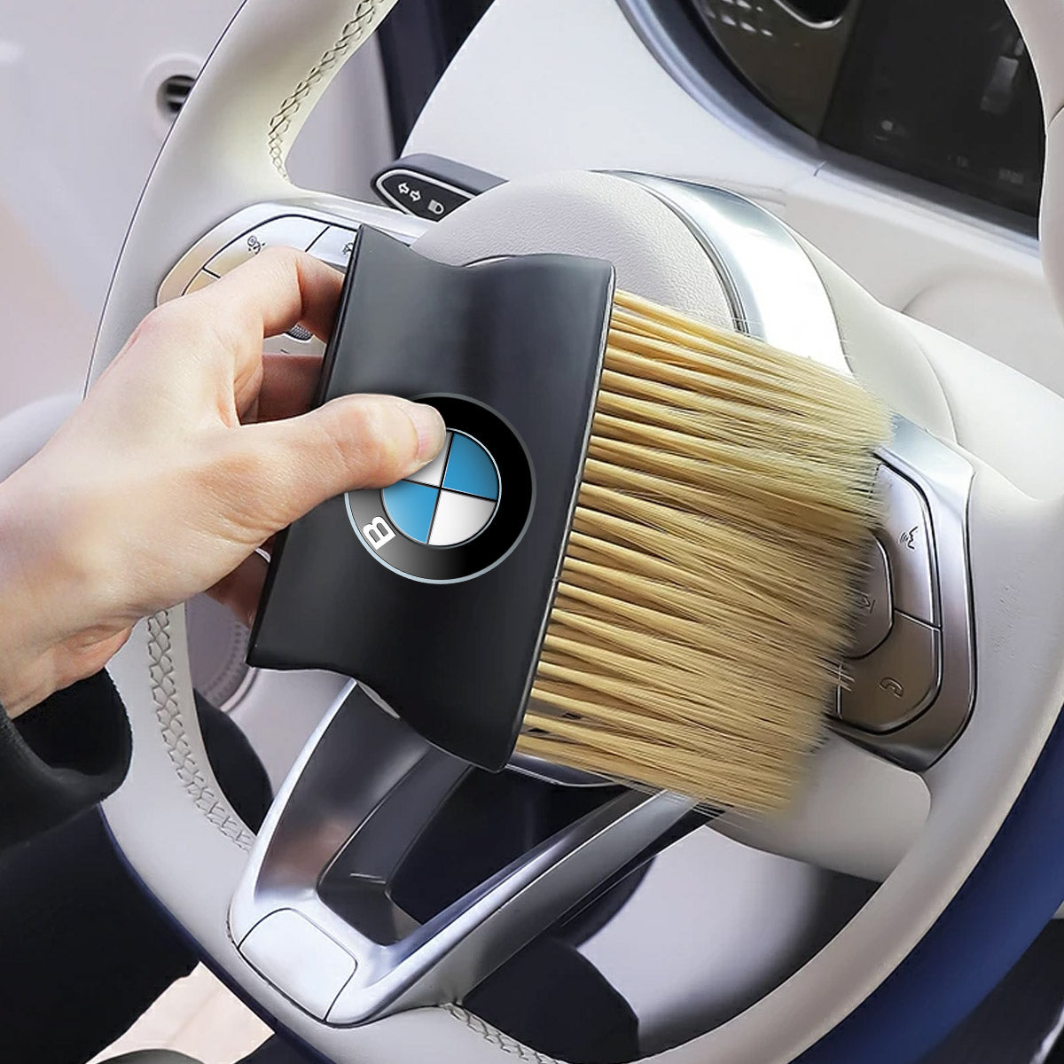 Car Cleaning Brushes Duste, Soft Bristles Detailing Brush Dusting Tool for Automotive Dashboard, Air Conditioner Vents, Leather, Computer, Scratch Free