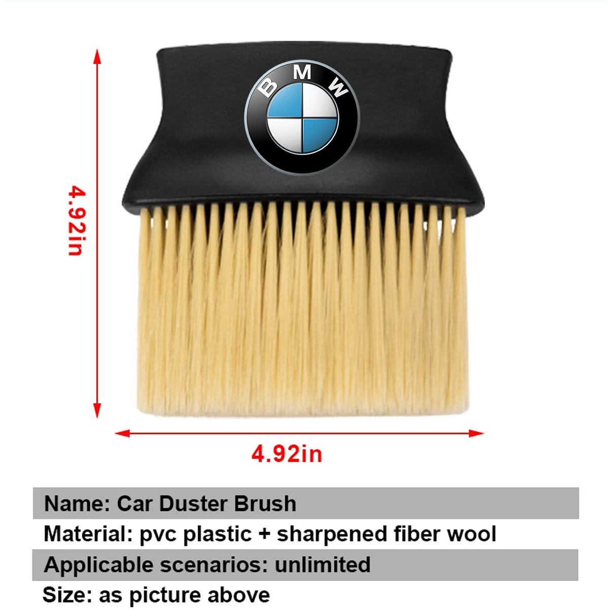 Car Cleaning Brushes Duste, Soft Bristles Detailing Brush Dusting Tool for Automotive Dashboard, Air Conditioner Vents, Leather, Computer, Scratch Free