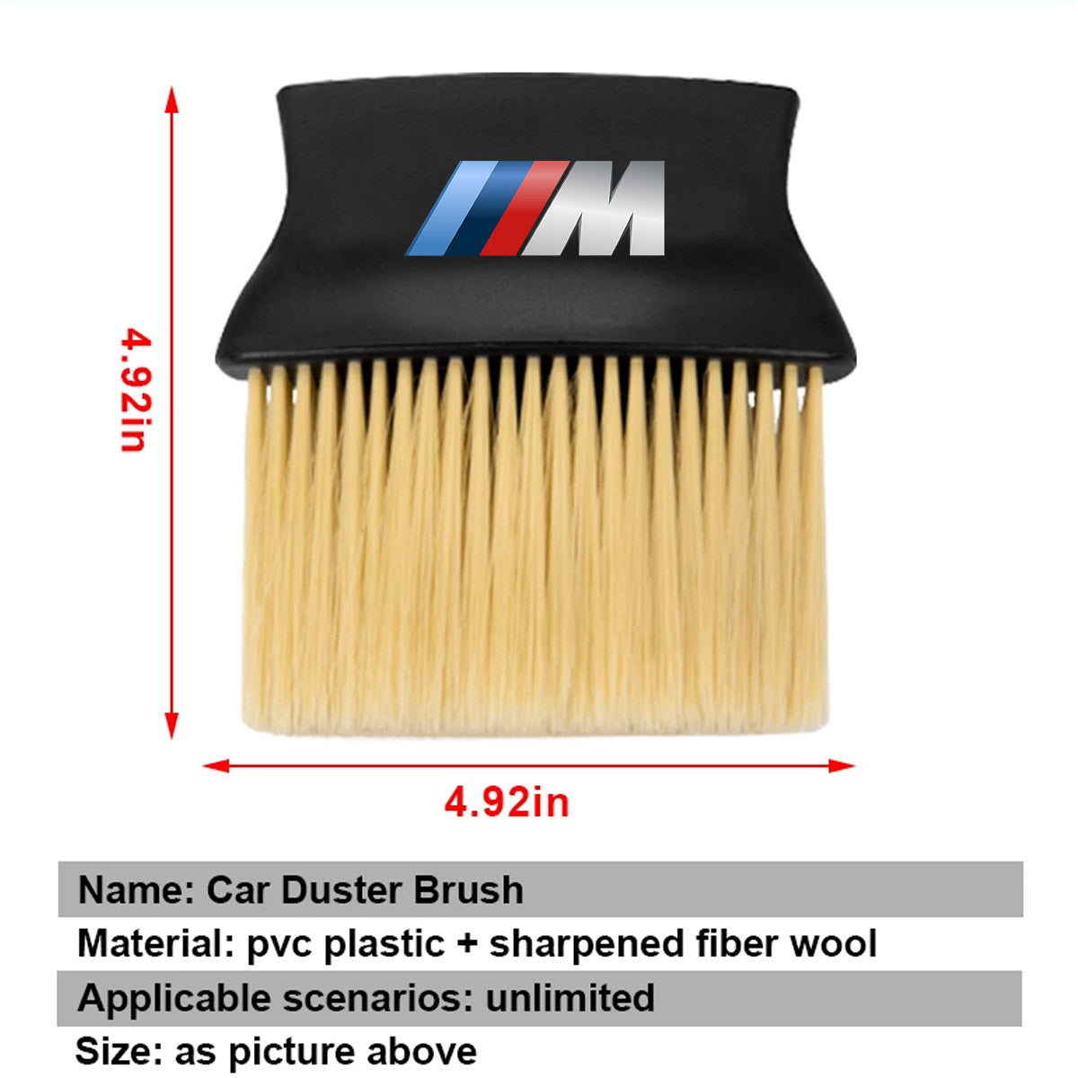 Car Cleaning Brushes Duster, Soft Bristles Detailing Brush Dusting Tool for Automotive Dashboard, Air Conditioner Vents, Leather, Computer, Scratch Free