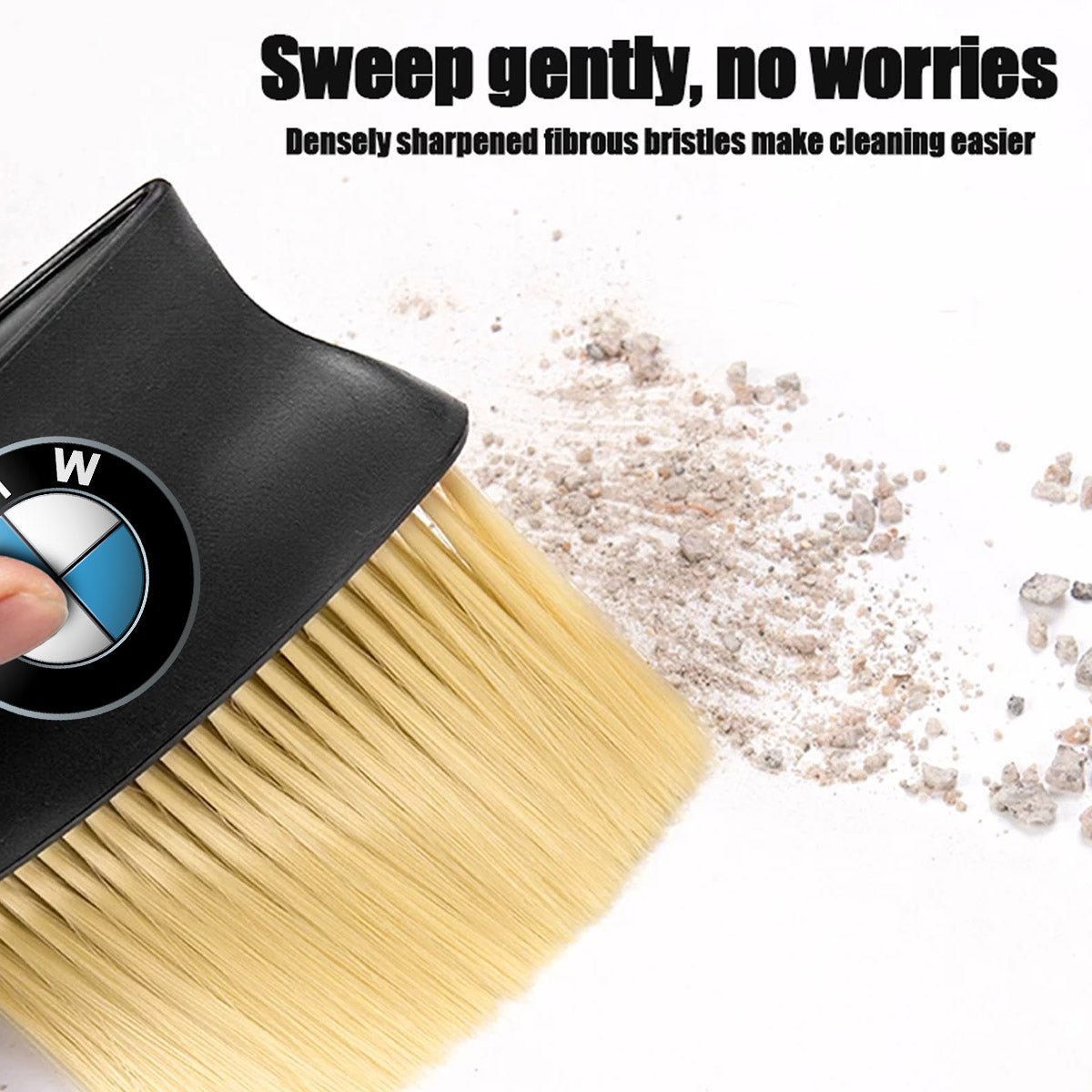 Car Cleaning Brushes Duste, Soft Bristles Detailing Brush Dusting Tool for Automotive Dashboard, Air Conditioner Vents, Leather, Computer, Scratch Free