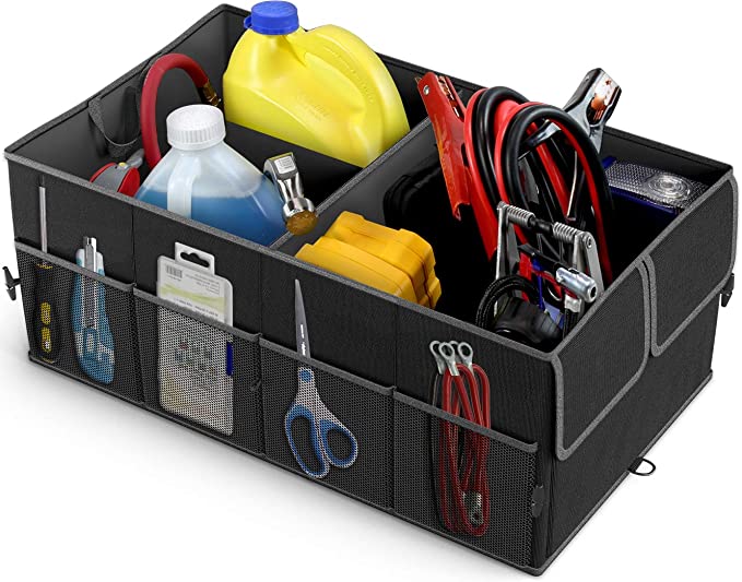 3-Compartment Cargo Trunk Storage Organizer, Custom For Cars