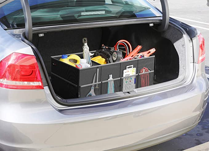 3-Compartment Cargo Trunk Storage Organizer, Custom For Cars