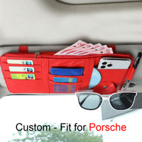 Thumbnail for Car Sun Visor Organizer - Auto Interior Accessories Pocket Organizer, Insurance and Registration Wallet Storage Pouch for Cars - Cards, Pens, Sunglasses and Document Holder