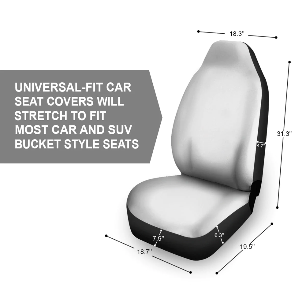 Car Seat Covers, Custom fit for Car Bucket Seat Protection Airbag Compatible 2 PCS, Car Seat Accessories