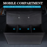 Thumbnail for Custom Logo Foldable Trunk Storage Luggage Organizer Box, SUV Trunk Organizer Van Cargo Carrier Caddy for Shopping, Camping Picnic, Home Garage