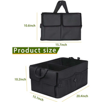Thumbnail for Custom Text For Car Trunk Organizer, Compatible with All Cars, Foldable Car Trunk Storage Box, Storage Bag, Waterproof, Dust-proof, Stain-Resistant AC12997
