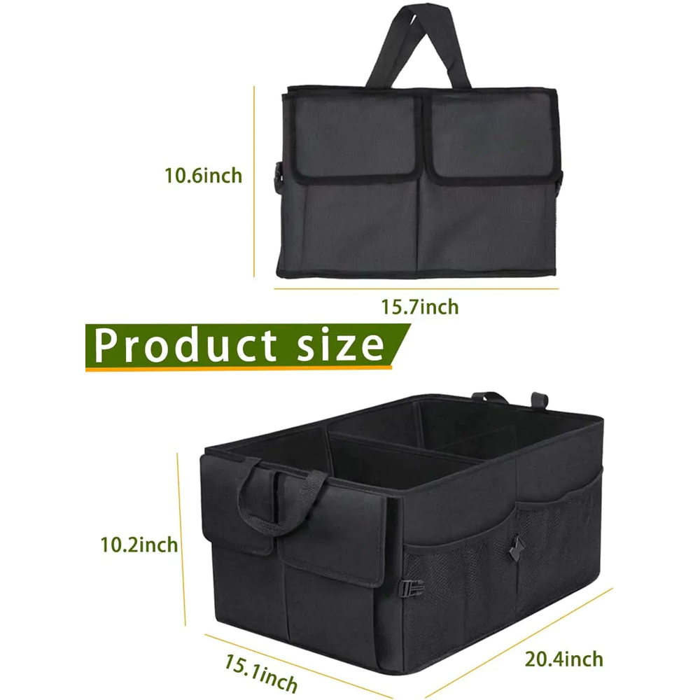 Custom Logo Car Trunk Organizer, Foldable Car Trunk Storage Box, Storage Bag, Waterproof, Dust-proof, Stain-Resistant