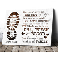 Thumbnail for Personalized Custom Name You Didn't Give Us The Gift Of Life Canvas Print Wall Gift For Dad Daddy Father Day