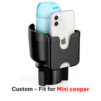 Thumbnail for Car Cup Holder 2-in-1, Car Cup Holder Expander Adapter with Adjustable Base, Car Cup Holder Expander Organizer with Phone Holder