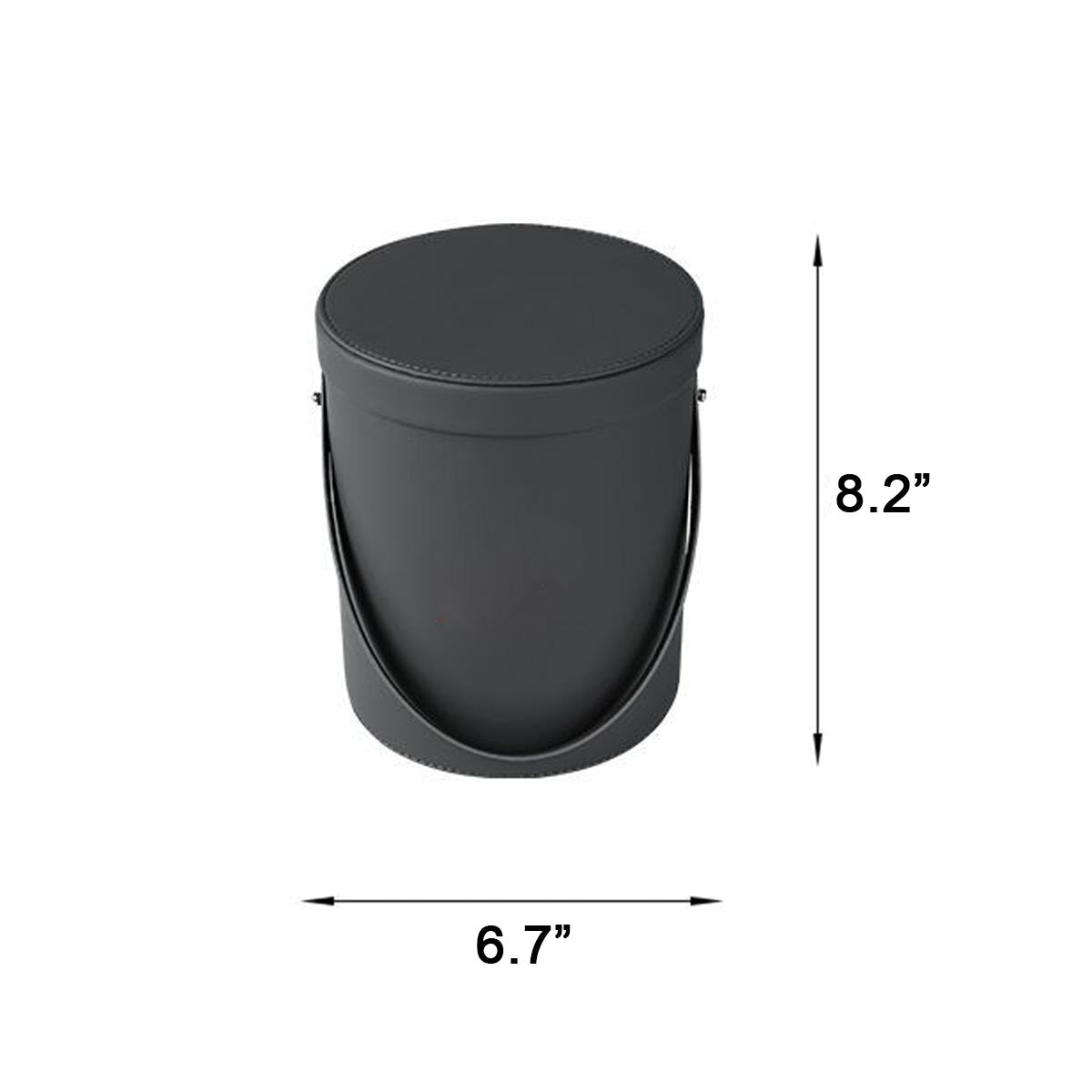 Storage Box Trash Can, Custom Logo For Your Cars, Portable Collapsible Car Trash Can, Leather Waterproof Small Mini Car Garbage Can Waste Basket, Car Accessories FT15989