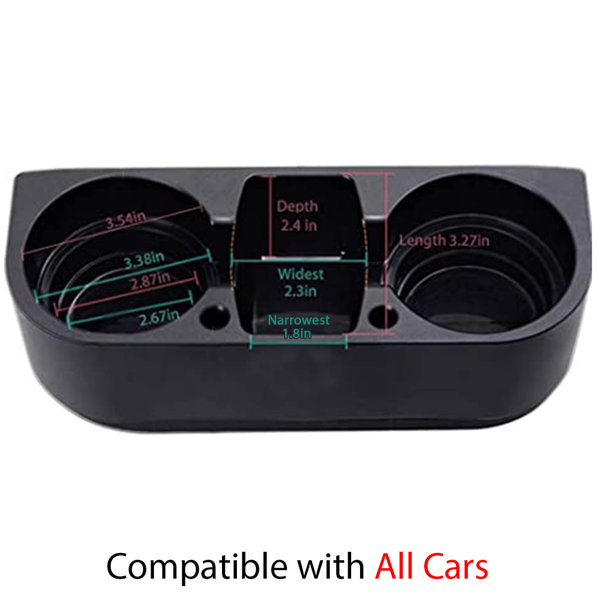 Cup Holder Portable Multifunction Vehicle Seat Cup Cell Phone Drinks Holder Box Car Interior Organizer, Compatible with All Cars, Car Accessories AC11995