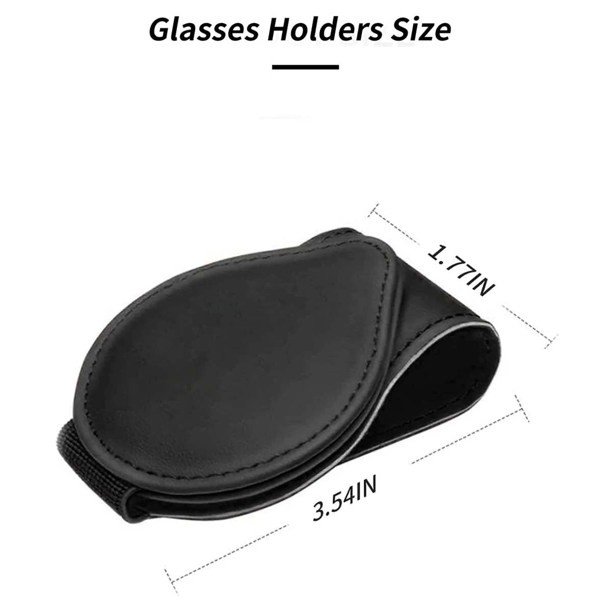 Car Sunglasses Holder, Custom Fit For Your Cars, Magnetic Leather Glasses Frame 2024 Update KO13995