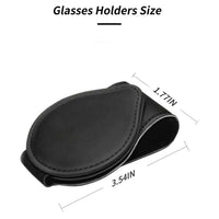 Thumbnail for Car Sunglasses Holder, Custom Logo For Your Cars, Magnetic Leather Glasses Frame 2024 Update CA13995