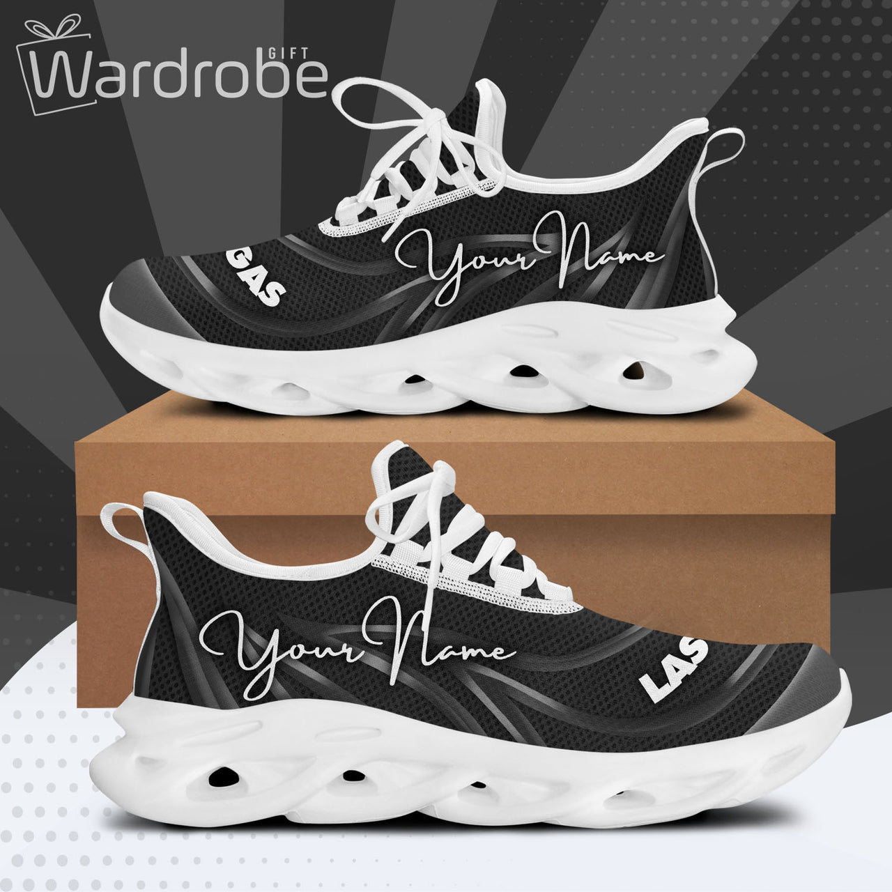 Personalized Custom Name Sport Sneaker Shoes