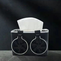 Thumbnail for Car Armrest Storage Box Coffee Cup Water Drink Holder for Rear Seat, Custom fit for Lincoln