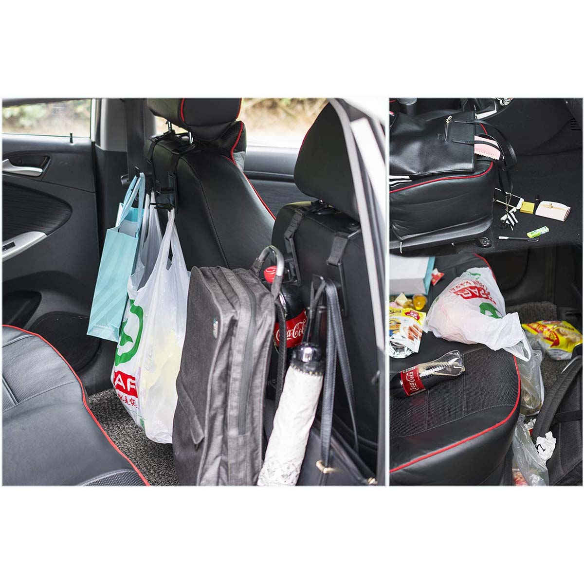 Magic Headrest Hooks, Custom fit for Car, Purse Hanger Headrest Hook Holder for Car Seat Organizer Behind Over the Seat Hook Hang Purse or Bags