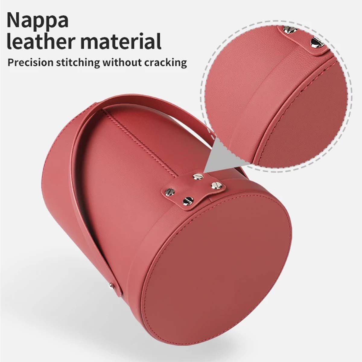 Storage Box Trash Can, Custom Logo For Your Cars, Portable Collapsible Car Trash Can, Leather Waterproof Small Mini Car Garbage Can Waste Basket, Car Accessories AR15989