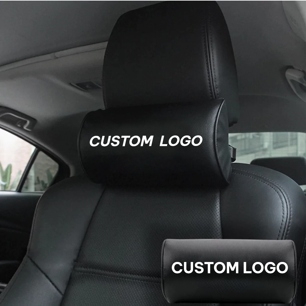 Custom Logo Neck Pillow, Fit with Car Seat Headrest Neck Rest Cushion for Driving Seat Auto Head Rest Neck Support