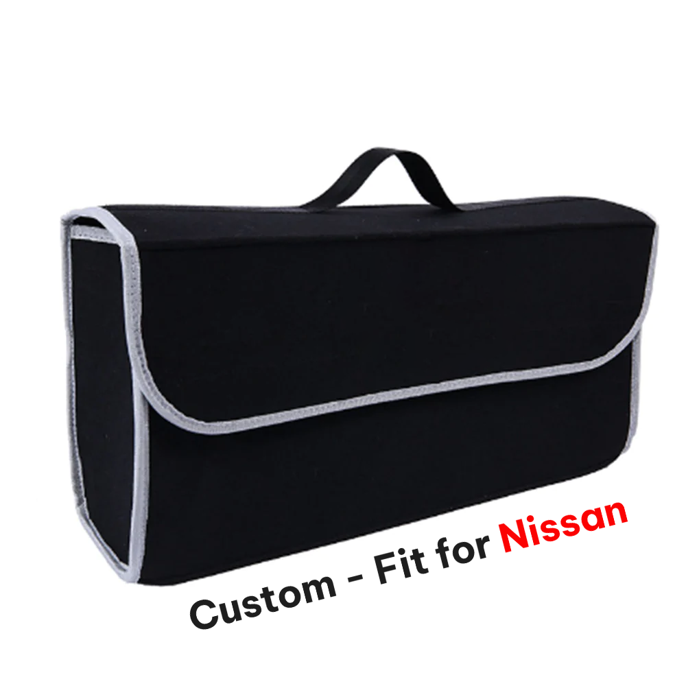 Soft Felt Car Bag Organizer, Folding Car Storage Box Non Slip Fireproof Car Trunk Organizer