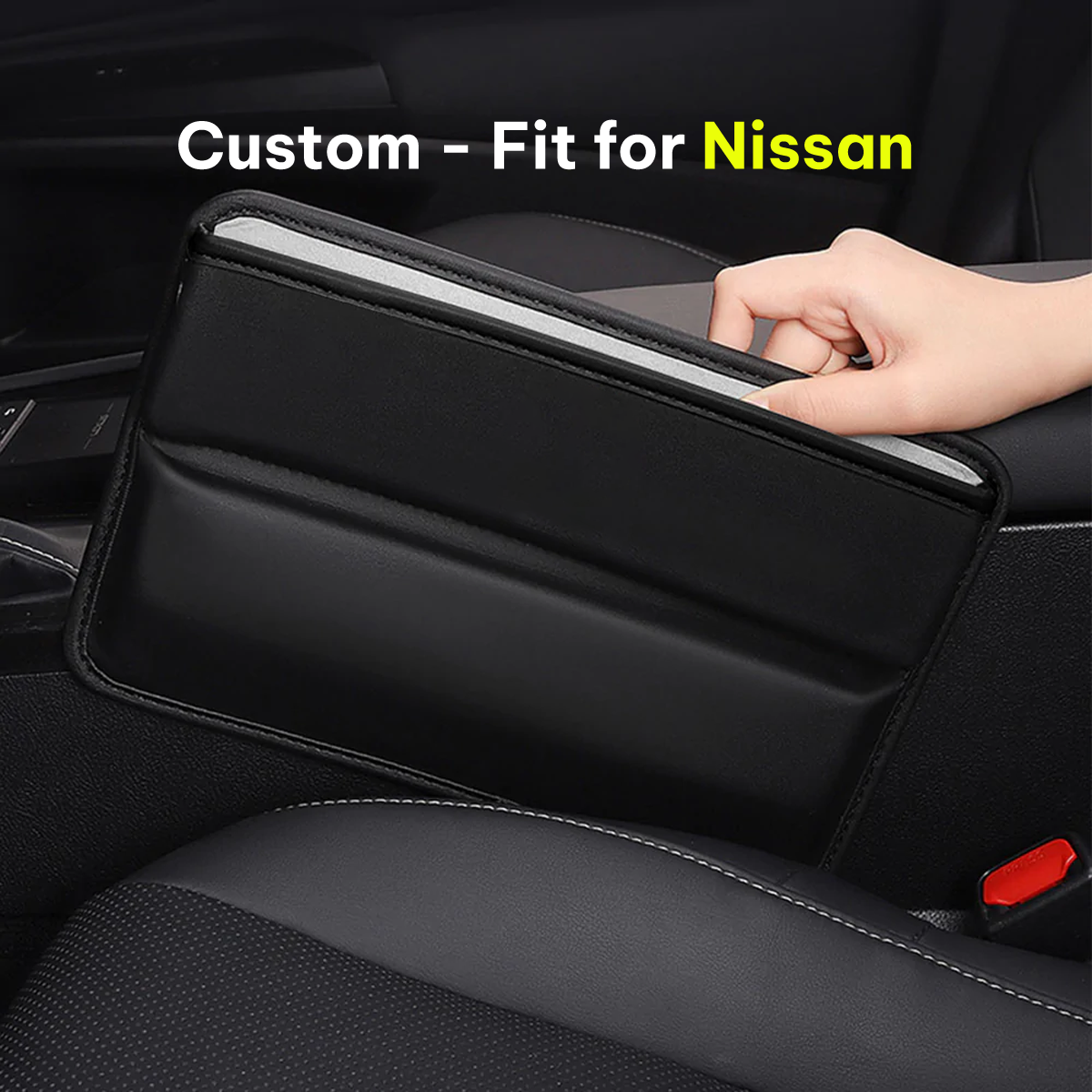 Car Seat Gap Filler Organizer, Multifunctional Pu Leather Console Side Pocket Organizer For Cellphones, Cards, Wallets, Keys