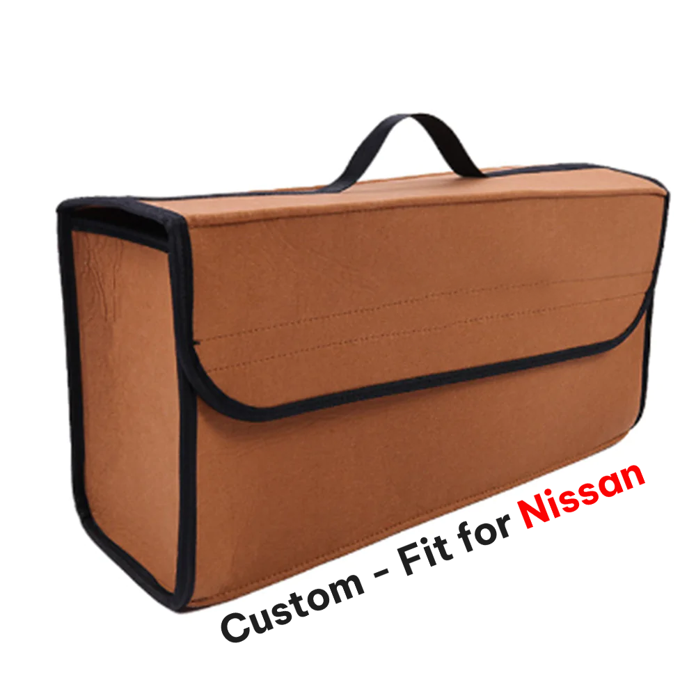Soft Felt Car Bag Organizer, Folding Car Storage Box Non Slip Fireproof Car Trunk Organizer