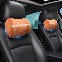 Thumbnail for Custom Logo Car Headrest (2 PCS), Fit with Cars, 2022 Update Version Premium Memory Foam Car Neck Pillow