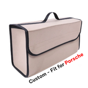 Soft Felt Car Bag Organizer, Folding Car Storage Box Non Slip Fireproof Car Trunk Organizer