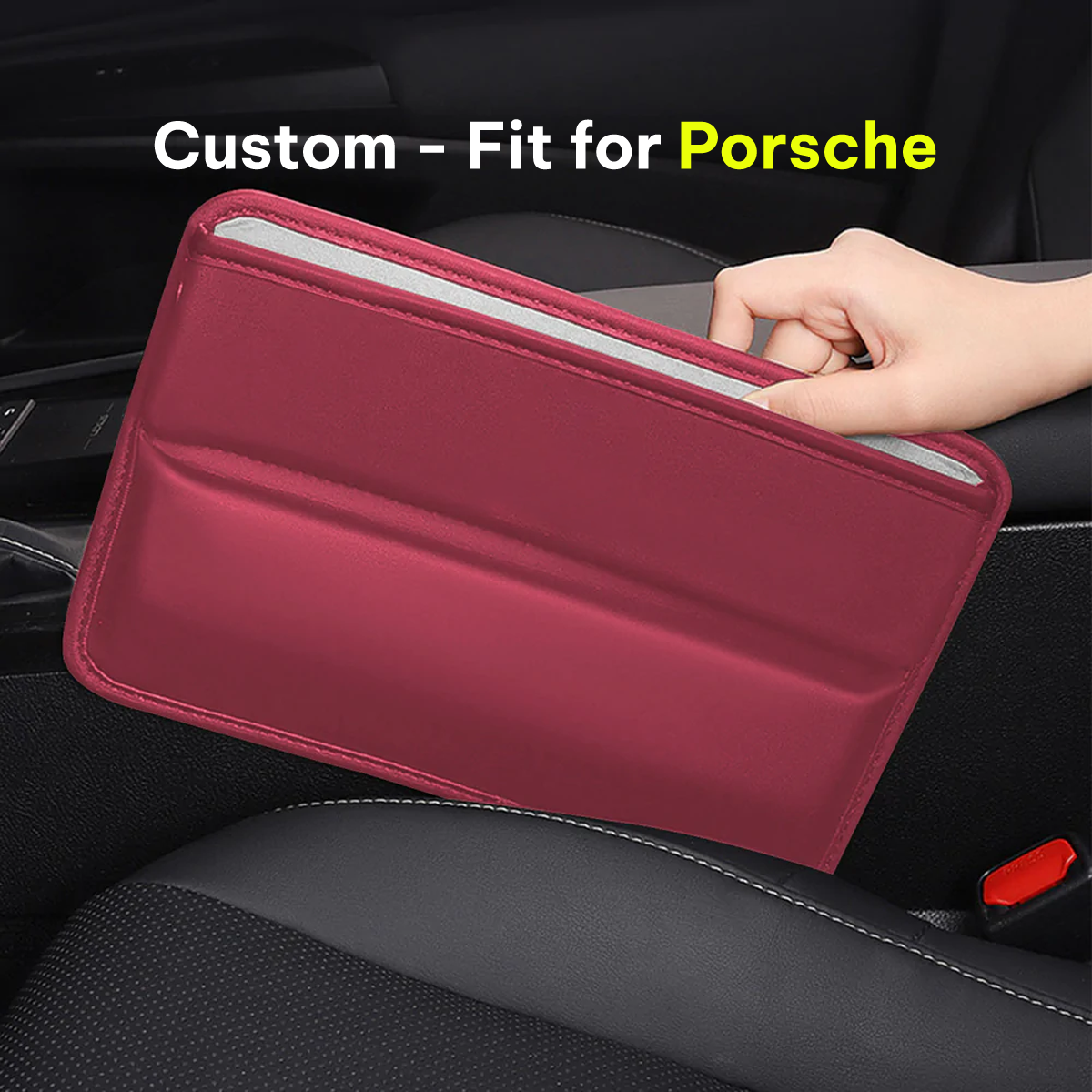 Car Seat Gap Filler Organizer, Multifunctional Pu Leather Console Side Pocket Organizer For Cellphones, Cards, Wallets, Keys