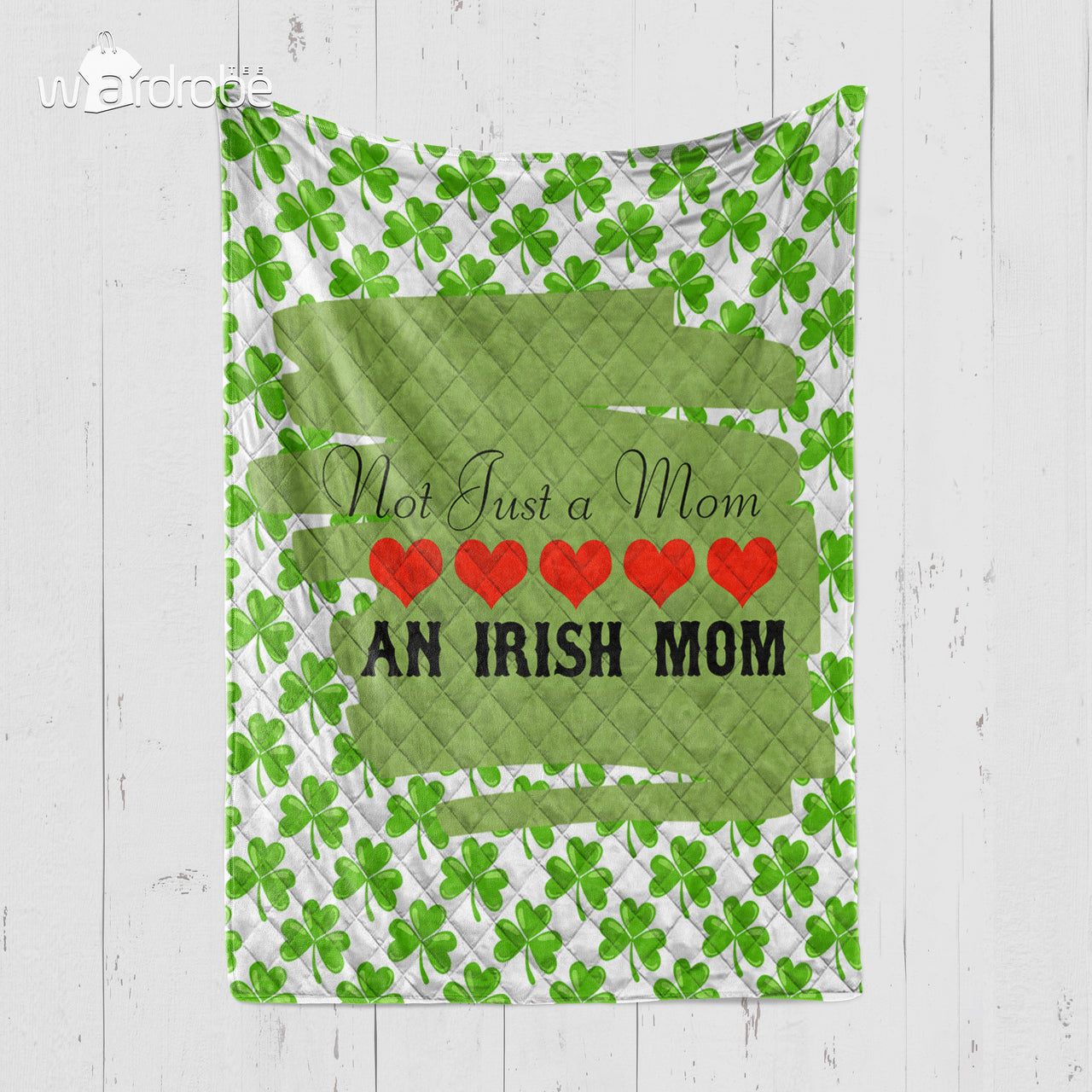 Custom Blanket Personalized Blanket - Not Just A Mom An Irish Mom - Quilt Blanket