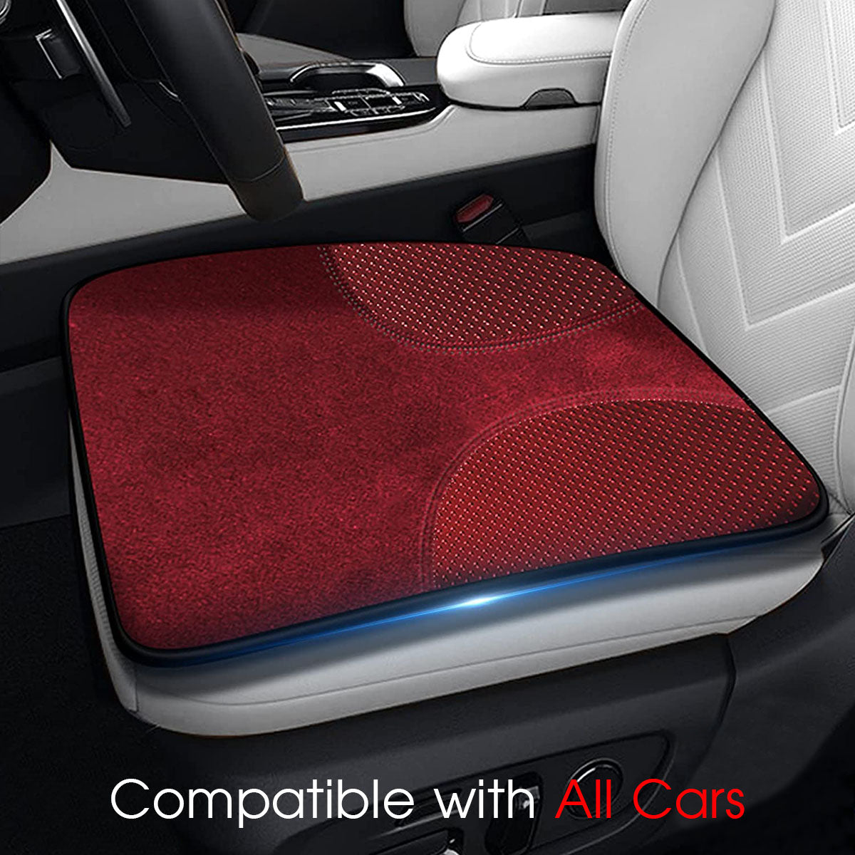 Car Seat Cushion, Custom Fit For Your Cars, Double Sided Seat Cushion, Breathable Suede + Ice Silk Car Seat Cushion, Comfort Seat Covers Cushion FD19979