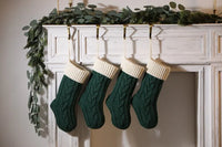 Thumbnail for Custom Knit Christmas Stockings: Personalized with Family Name Embroidery - Ideal Monogrammed Christmas Gifts