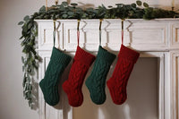 Thumbnail for Custom Knit Christmas Stockings: Personalized with Family Name Embroidery - Ideal Monogrammed Christmas Gifts