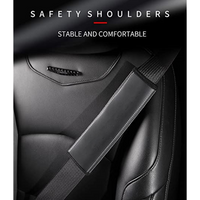 Thumbnail for Custom Logo Seat Belt Covers, Microfiber Leather Seat Belt Shoulder Pads for More Comfortable Driving, Set of 2pcs