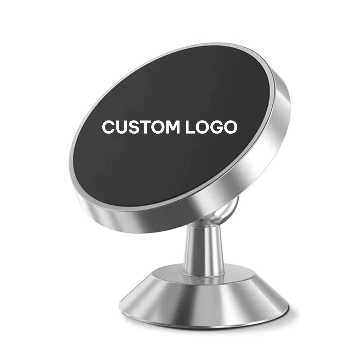 Custom Logo Magnetic Phone Mount, Super Strong Magnet with 4 Metal Plate, 360° Rotation, Set of 2