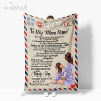 Thumbnail for Personalized Mother's Day Gift Custom Blanket From Daughter To My Mom