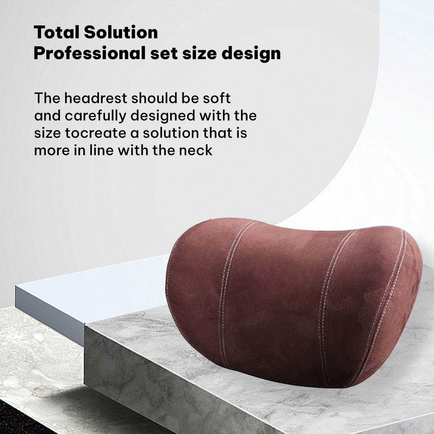 Custom Text For Car Headrest (2 PCS), Compatible with All Cars, 2023 Update Version Premium Memory Foam Car Neck Pillow MT15985