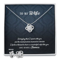 Thumbnail for Custom To My Wife Every Day That I Spend With You Necklace Jewelry 14k White Gold Pendant Necklace Jewelry Gift For Wife Mother day