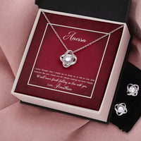 Thumbnail for Custom Name Valentine's Day Necklace for Girlfriend 14k White Gold Pendant Chain Necklace Jewelry with Message Card Gift Box for Girlfriend Wife Fiancee Woman Girl