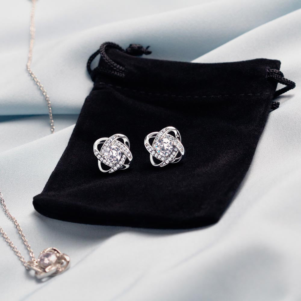 Custom Grandma Mothers Day Ideas 14k White Gold Interlocking Heart Pendant Necklace Jewelry Gifts For Mom Wife Grandma Auntie