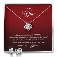 Thumbnail for Custom To My Wife Remember How Much I Love You 14k White Gold Pendant Necklace Jewelry Gift for Wife Mother day