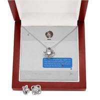 Thumbnail for Custom Name To My Love 14k White Gold Pendant Chain Necklace Jewelry with Message Card Gift Box for Girlfriend Wife Fiancee Woman Girl Mother Day