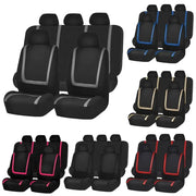 Car Seat Covers Full Set Cloth - Universal Fit Automotive Seat Covers, Low Back Front Seat Covers, Solid Back Seat Cover, Washable Car Seat Cover for SUV, Sedan and Van