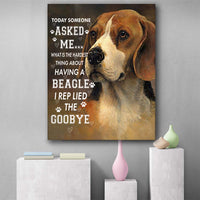 Thumbnail for Custom Canvas Beagles Dog Canvas Prints Wall Art - God Once Said Matte Canvas