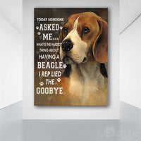 Thumbnail for Custom Canvas Beagles Dog Canvas Prints Wall Art - God Once Said Matte Canvas