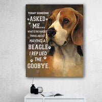 Thumbnail for Custom Canvas Beagles Dog Canvas Prints Wall Art - God Once Said Matte Canvas