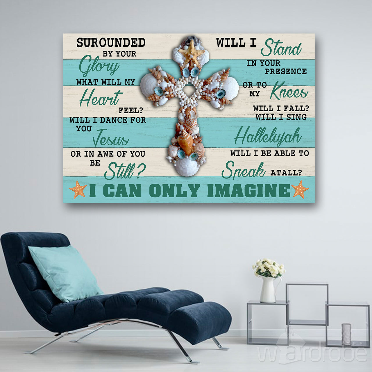 I Can Only Imagine Jesus Starfish Canvas Print Wall Art - Matte Canvas