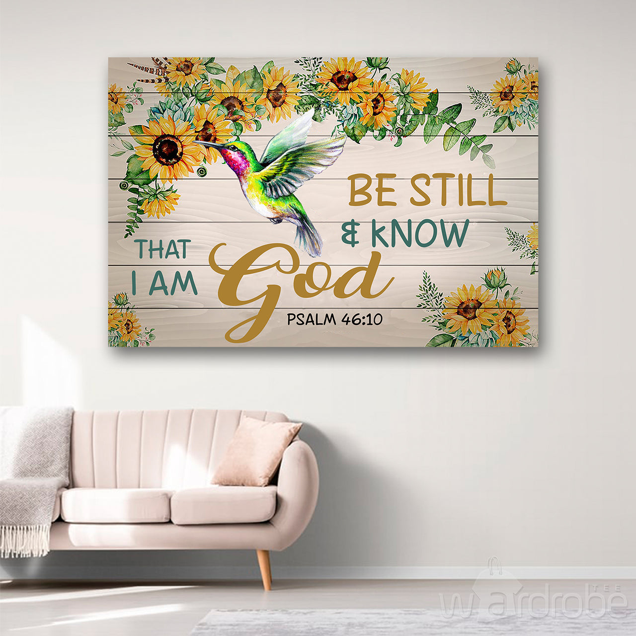 Be Still And Know That I Am God Canvas Print Wall Art - Matte Canvas 1