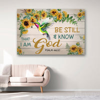 Thumbnail for Be Still And Know That I Am God Canvas Print Wall Art - Matte Canvas 1