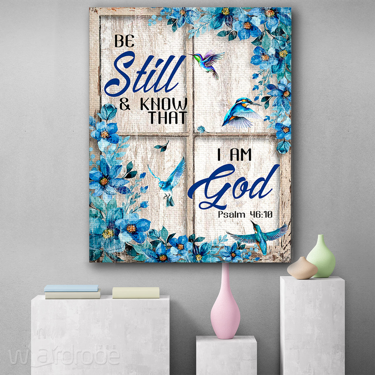 Be Still And Know That I Am God Canvas Print Wall Art - Matte Canvas 2