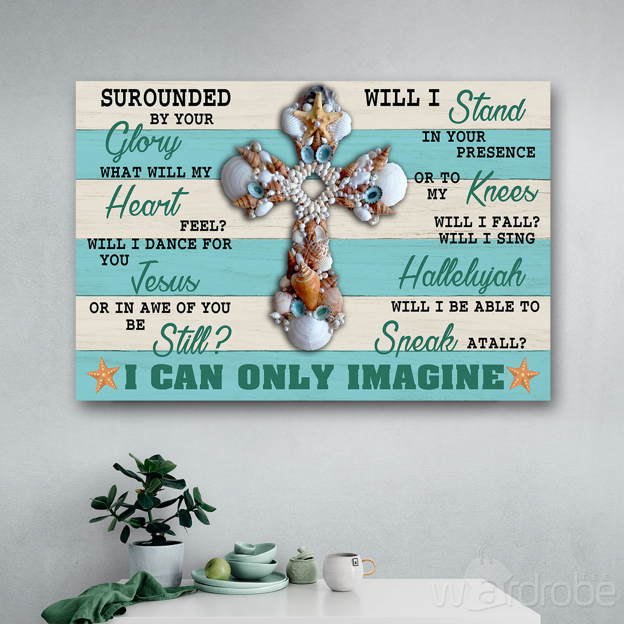 I Can Only Imagine Jesus Starfish Canvas Print Wall Art - Matte Canvas